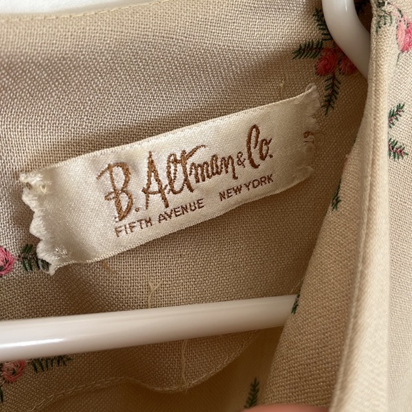 B. Altman & Co Vintage Floral Dress - Picture 4 of 5